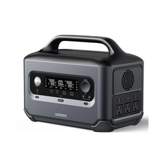Estación de Energía Portátil 600W (680Wh) | 5 AC 600 W | 2 USB-C 100W | 2 USB-A 22.5 W | 1 Toma de Encendedor | 2 Salidas CC5521 | BMS | WIFI | Bluetooth | APP | Tipo LiFePo4 | Ciclo de vida 3000.