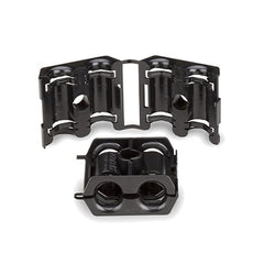 Sujetador Doble de Plástico para Cable con Diámetro de 6 a 8 mm (0.24 a 0.31 Pulgadas). Paquete de 10 Piezas