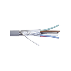 Cable Calibre 22, CMR, 6 Conductores, Blindado, 305 metros, Color Gris