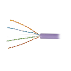 Bobina de Cable Blindado F/UTP de 4 Pares, Z-MAX, Cat6A, Soporte de Aplicaciones 10GBase-T, LS0H (Libre de Gases Toxicos), Color Violeta, 305m