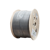 Bobina de Cable Blindado F/UTP de 4 Pares, Z-MAX, Cat6A, Soporte de Aplicaciones 10GBase-T, CM, Color Gris, 305 Metros (1000 Pies)