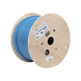 Bobina de Cable Blindado F/UTP de 4 Pares, Z-MAX, Cat6A, Soporte de Aplicaciones 10GBase-T, CMR (Riser), Color Azul, 305 Metros (1000 Pies)