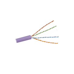 Bobina de Cable U/UTP de 4 Pares, Z-MAX, Cat6A, Soporte de Aplicaciones 10GBase-T, LS0H, Color Violeta, 305 Metros (1000 Pies)