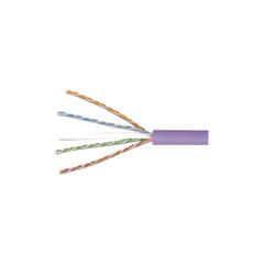 Bobina de Cable UTP Reelex, de 4 pares, Desempeño Cat6, LS0H (Bajo humo, cero halógenos), Color Violeta, 24 AWG, 305m
