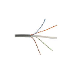 Bobina de Cable UTP Cat6, 23 AWG de 4 Pares, Alto Desempeño, PVC (CMR), 305 Metros (1000 Pies) Reelex (Color: Gris)
