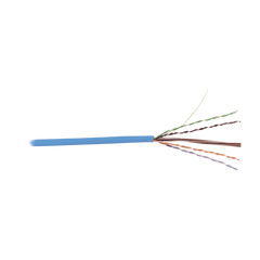 Bobina de Cable UTP Cat6, 23 AWG de 4 Pares, Alto Desempeño, PVC (CMR), 305 Metros (1000 Pies) Reelex (Color: Azul)