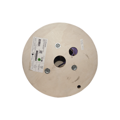 Bobina de Cable Blindado S/FTP de 4 Pares, Cat7A, Inmune a Ruido e Interferencias, LS0H (Bajo Humo, Cero Halógenos), Color Violeta, 305 Metros (1000 Pies)
