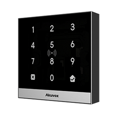 Teclado de Control de Acceso Inteligente / Administración 100% en la Nube / Interfaz WEB / POE / Lector Prox 125 kHz / MIFARE 13.56MHz / NFC / APP Smart Plus / Control de 1 Puerta / PIN Para Visitas / IP65