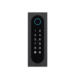 Control de Acceso Slim Akuvox A08S / Aluminio y Vidrio Templado / IP65 & IK09 / Capacidad para 20,000 Tarjetas / Métodos de Acceso Multi (QR, Bluetooth, PIN, RFID) / Soporta Wiegand / 1 Salida de Relay