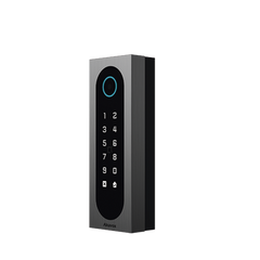 Control de Acceso Slim Akuvox A08S / Aluminio y Vidrio Templado / IP65 & IK09 / Capacidad para 20,000 Tarjetas / Métodos de Acceso Multi (QR, Bluetooth, PIN, RFID) / Soporta Wiegand / 1 Salida de Relay
