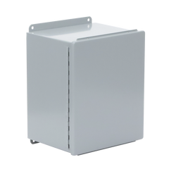 Gabinete de Bisagra Continua NEMA 12; IP66 de Uso en Intemperie, 305 x 254 x 203 mm, De Acero, Color Gris