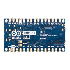 Placa de Desarrollo IoT / Arduino Nano 33 IoT / Cortex-M0+ SAMD21 / Wi-Fi + Bluetooth / Chip Criptográfico ATECC608A / IMU 6 Ejes / Compatible Arduino IDE