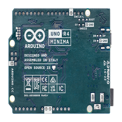 Placa Desarrollo Arduino UNO R4 Minima / Microcontrolador Renesas RA4M1 32-bit Cortex-M4 / 48 MHz / 256 kB Flash / 32 kB SRAM / 14 Digital I/O / 6 Analog Inputs / USB-C / Compatible con Shields UNO