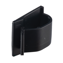 Clip de Nylon 6.6 con Adhesivo, Para Cables de Hasta 15.8 mm de Diámetro, Uso Interior/Exterior, Color Negro, Paquete de 100pz