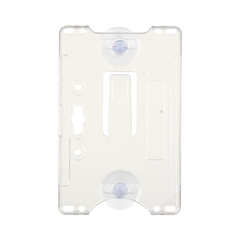 Porta tarjeta de plastico ABS / Transparente / Compatible con tarjetas ACCESSCARDEPC / PROCARDX o Formato CR80