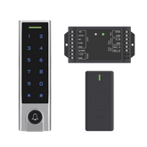 Mini Controlador de Acceso con Teclado Inalámbrico / Cuenta con Botón de Salida Inalámbrico / Soporta Tarjeta y Contraseña / Cuenta con Botón de Timbre