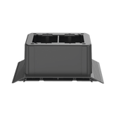 Caja de Conexión Doble, Para Uso con Canaleta de Piso AFR4BCBL6, Material PVC Rígido, Color Negro