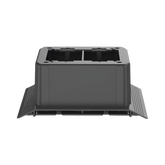 Caja de Conexión Doble, Para Uso con Canaleta de Piso AFR4BCBL6, Material PVC Rígido, Color Negro