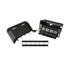 Accesorio de Conexión a Pared, Para Uso con Canaleta de Piso AFR4BCBL6, Material PVC Rígido, Color Negro