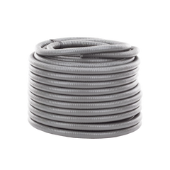 Tubo Flexible tipo Liquidtight de 3/4" (19 mm). Acero + PVC. Rollo de 50 Metros.