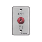 Botón tipo Hongo / Redondo Color Rojo con LED / Estético / NO y COM