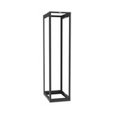 Rack de Cuatro Postes Estándar de 19", Rieles Roscados #12-24, Profundidad Ajustable de 23 a 42 in, 45 Unidades de Rack, Color Negro