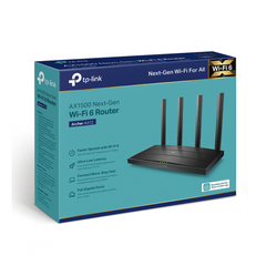 Router WiFi6 AX1500 Next-Gen / MIMO 2X2 / EasyMesh / 1 Puertos Gigabit WAN + 4 Puertos Gigabit LAN / OFDMA / Beamforming / WPA3 / Tether App /