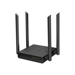 Router Inalámbrico AC 1200 / Doble Banda MU-MIMO / 1 puerto WAN 10/100/1000 Mbps / 4 puertos LAN 10/100/1000 Mbps / Compatible con EasyMesh / Administración Web o App Tether