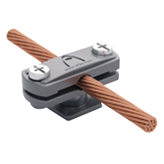 Grapa de Nylon / Cable 6-10 mm o Pletina 30x2-30x3.5 mm / Elevación 17 mm / Incluye Taco y Tornillo / Cumple UNE 21186