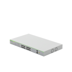 Switch PoE+ Gigabit WebSmart de 16 puertos 10/100/1000 Mbps (2 x Combo) + 2 puertos gigabit SFP (Combo), 185 W