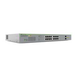 Switch PoE+ Gigabit WebSmart de 16 puertos 10/100/1000 Mbps (2 x Combo) + 2 puertos gigabit SFP (Combo), 185 W