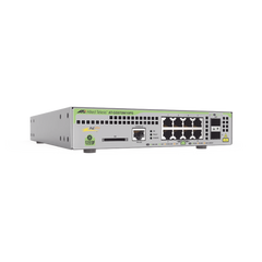 Switch PoE+ Administrable CentreCOM GS970M, Capa 3 de 8 Puertos 10/100/1000 Mbps + 2 SFP Gigabit, 124 W