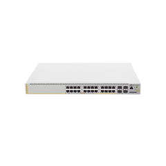 Switch PoE+ Administrable CentreCOM GS970M, Capa 3 de 24 Puertos 10/100/1000 Mbps + 4 SFP Gigabit, 370 W