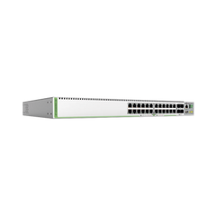 (GS980MX/28) Switch Stack L3, 24 puertos 10/100/1000-T, 4 Puertos SFP+ 10G, Fuente de poder fija