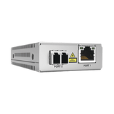 Convertidor de medios Gigabit Ethernet a fibra óptica, conector LC, multimodo (MMF), distancia de 220 hasta 500 m, con fuente de alimentación multi-región