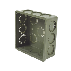 Caja Cuadrada de 1/2" - 3/4" para PVC Conduti Pesado.