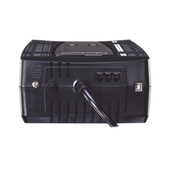 UPS de 750 VA/450 W, Topología Línea Interactiva, Entrada 120 Vca NEMA 5-15P, Tipo Gabinete Compacto, Con 12 Tomas NEMA 5-15R