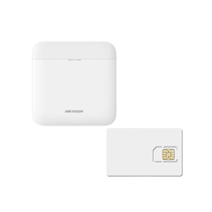 (AX PRO) KIT de Alarma AX PRO / Incluye: 1 Hub con batería de respaldo / 1 año de Servicio de Datos 600MB / Wi-Fi / 3G/4G / Compatible con Hik-Connect P2P