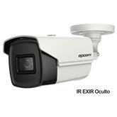 Bala TURBOHD 4K (8 Megapixeles) / Gran Angular 102º / Lente 2.8 mm / Exterior IP67 / IR EXIR 60 mts / dWDR
