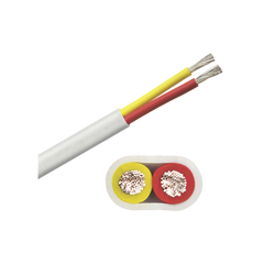 Rollo de cable plano grado marino calibre 10, de 2 conductores (rojo y amarillo) de 100 pies (30.48 m).