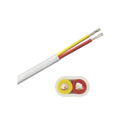 Rollo de cable plano grado marino calibre 14, de 2 conductores (rojo y amarillo) de 500 pies (152.4 m). de 2 conductores (rojo y amarillo)