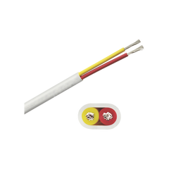 Rollo de cable plano grado marino calibre 16, de 2 conductores (rojo y amarillo) de 100 pies (30.48 m).