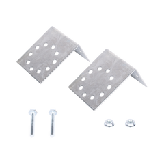 Base Multiposición para postes de paso o esquina en cercos electricos 100% Acero galvanizado.