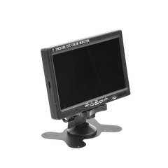 Monitor 7" TFT-LCD ideal para colocar en vehículos o DVR/NVR. Entradas de video HDMI, VGA y RCA (CVBS)