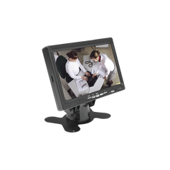 Monitor 7" TFT-LCD ideal para colocar en vehículos o DVR/NVR. Entradas de video HDMI, VGA y RCA (CVBS)