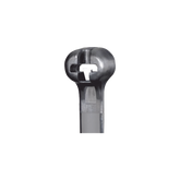 Cincho de Nylon 6.6 Dome-Top®, Con Lengüeta de Bloqueo de Acero Inoxidable, 620 mm largo x 7mm ancho, Color Negro, Exterior Resistente a Rayos UV, Paquete de 100pz