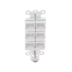 Caja de pared para contactos varios, 6 mini espacios.