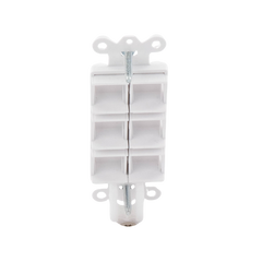 Caja de pared para contactos varios, 6 mini espacios.