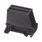 Adaptador de 1 Puerto, Para Conectores Tipo Mini-Com, Montaje en Riel Din Estándar de 35mm, Color Negro