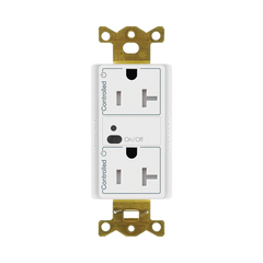 Receptáculo con señal inalámbrica ClearConnect Lutron VIVE / 20 A, control inteligente en 1 conector.